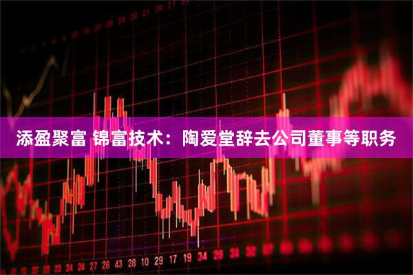 添盈聚富 锦富技术：陶爱堂辞去公司董事等职务
