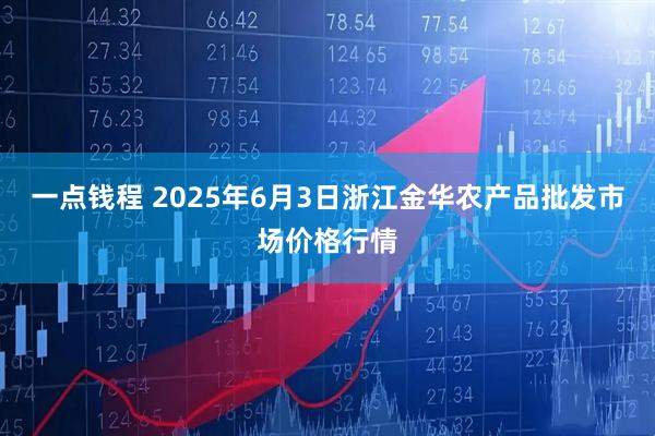一点钱程 2025年6月3日浙江金华农产品批发市场价格行情