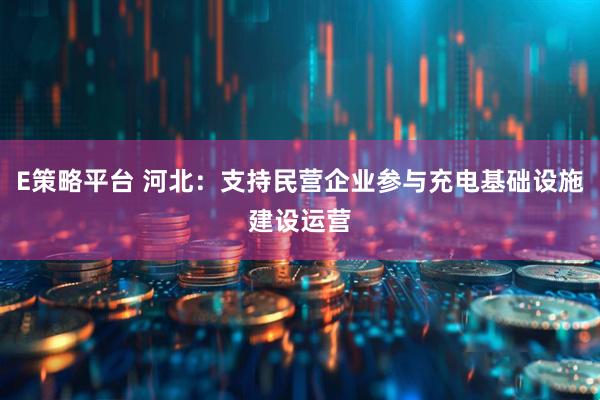 E策略平台 河北：支持民营企业参与充电基础设施建设运营